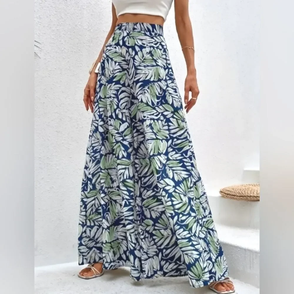 Ladies Tropical boho palazzo Pants